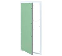 vidaXL Trappe d'accès Vert et argent – Cadre aluminium, plaque en plâtre 45 x 85 cm
