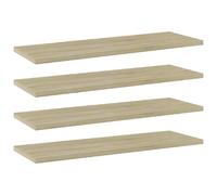 vidaXL Panneau de Bibliothèque - 4 pcs - Chêne Sonoma
