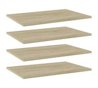 Vidaxl Panneau De Bibliothèque 4 Pcs Chêne Sonoma Bois D’Ingénierie