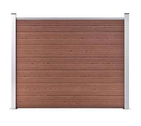 vidaXL Panneau de clôture WPC 180x146 cm - Marron