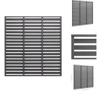 vidaXL Panneau de clôture WPC 180 x 180 cm Gris - Panneaux de clôture