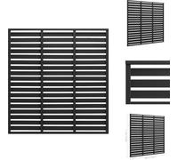 vidaXL Panneau de clôture WPC 180 x 180 cm Noir - Panneaux de clôture