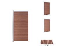 vidaXL Panneau de clôture WPC 95x186 cm Brun - Panneaux de clôture