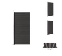 vidaXL Panneau de clôture WPC 95x186 cm Noir - Panneaux de clôture