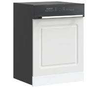vidaXL Panneau de Lave-Vaisselle Kalmar Blanc 60x1,5x57 cm, Panneau Avant de Lave-Vaisselle, Panneau, Panneau de Porte Avant de Lave-Vaisselle
