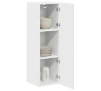 vidaXL Panneau de Lave-Vaisselle Kalmar Blanc 30 x 31 x 100 cm, Étagère de Cuisine Moderne, Solutions de Rangement Pratiques, Meuble Mural rectangulaire pour Vos Essentiels