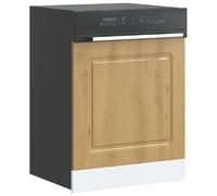 Vidaxl Panneau De Lave-Vaisselle Kalmar Chêne Artisanal 60x1,5x67 Cm Multicolore