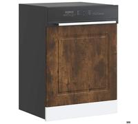 Vidaxl Panneau De Lave-Vaisselle Kalmar Chêne Fumé 60x1,5x67 Cm Multicolore