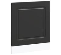 vidaXL Panneau de Lave-Vaisselle Kalmar Noir 60x1,5x57 cm, Panneau Avant de Lave-Vaisselle, Panneau, Panneau de Porte Avant de Lave-Vaisselle