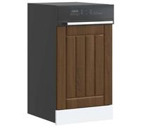 vidaXL Panneau de lave-vaisselle Lucca chêne marron bois d'ingénierie