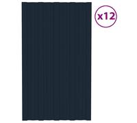 vidaXL : Panneau de toit, 12 pièces, anthracite, 80 x 45 cm, acier galvanisé