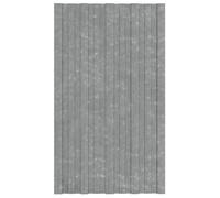 vidaXL Panneau de toiture 12 pcs Argenté 80 x 45 cm Acier galvanisé