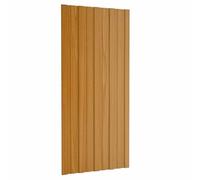 vidaXL Panneau de toiture 12 pcs Naturel 100 x 45 cm Acier galvanisé, Panneau de toiture en acier rectangulaire moderne, solution durable pour maison, extérieur et commerce