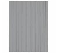 Vidaxl Panneau De Toiture 36 Pcs Gris 60 X 45 Cm Acier Galvanisé