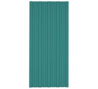 Vidaxl Panneau De Toiture 36 Pcs Vert 100 X 45 Cm Acier Galvanisé