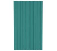 Vidaxl Panneau De Toiture 36 Pcs Vert 80 X 45 Cm Acier Galvanisé