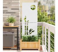 Vidaxl Panneau Décoratif De Jardin Blanc 50 X 140 Cm