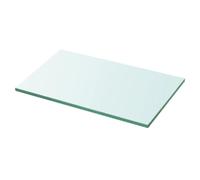 vidaXL Panneau d¿étagère Verre transparent 30 x 15 cm