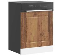 vidaXL Panneau de lave-vaisselle Kalmar vieux bois 60x1,5x57 cm 853665