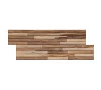 vidaXL Panneau mural 10 pc Naturel 55 x 20 x 2 cm