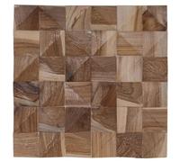 vidaXL Panneau mural 11 pièces Naturel 30 x 30 x 2 cm