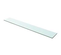 VIDAXL Panneau pour étagère - Verre transparent 100 x 15 cm