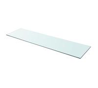 vidaXL Panneau pour étagère Verre transparent 110 x 30 cm