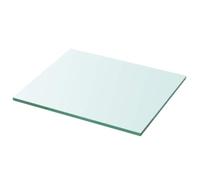 vidaXL Panneau pour étagère Verre transparent 30 x 25 cm