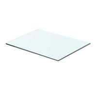 vidaXL Panneau pour étagère Verre transparent 40 x 25 cm