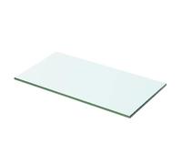 vidaXL Panneau pour étagère Verre transparent 50 x 20 cm