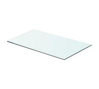vidaXL Panneau pour étagère Verre transparent 60 x 30 cm