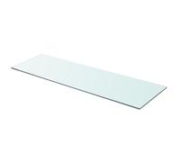 vidaXL Panneau pour étagère en verre transparent 90 x 30 cm