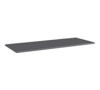 vidaXL Panneaux bibliothèque 4pcs Gris brillant 100x40x1,5cm Aggloméré Gris G