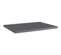 vidaXL Panneaux bibliothèque 4pcs Gris brillant 40x30x1,5cm Aggloméré Gris