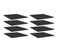 vidaXL Panneaux de Bibliothèque 8 pcs Noir Brillant