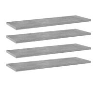 Panneaux de bibliothèque - vidaXL - 4 pcs - Gris béton - 60x20x1,5cm - Aggloméré