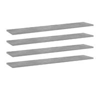 VidaXL Panneaux de bibliothèque Gris béton