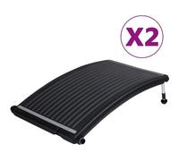 vidaXL Panneaux solaires chauffants courbes pour piscine 2 pcs. 110x65 cm