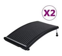 vidaXL Panneaux de chauffage solaire de piscine courbés 2 pcs 110x65cm 3059850