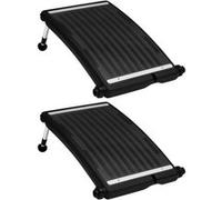 vidaXL Panneaux solaires chauffants courbés pour piscine – 2 pcs 72,5x46 cm