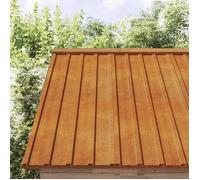 vidaXL Plaques de toit 12 pcs. Rouillé 100x44 cm acier corten