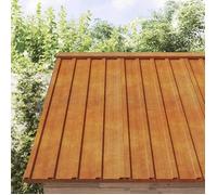 vidaXL Plaques de toit 12 pièces 80 x 44 cm acier corten rouillé