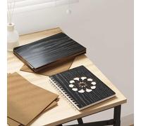 vidaXL Panneaux Décoratifs 50 pcs Chêne noir 21 x 30 x 0.3 cm