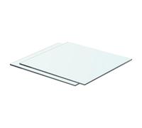 vidaXL Panneaux d'Étagère - 2 pcs Verre