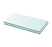 vidaXL Panneaux d'étagère 2 pcs Verre Transparent 20 x 30 cm