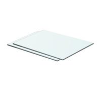 vidaXL Panneaux d'étagère 2 pcs Verre Transparent 40 x 25 cm