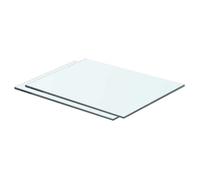 vidaXL Panneaux d'étagère en verre transparent 40 x 25 cm – 2 pcs