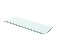 vidaXL Panneaux d'étagère 2 pcs Verre Transparent 60 x 15 cm