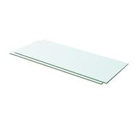 vidaXL Panneaux d'étagère 2 pcs Verre Transparent 60x20 cm