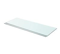 vidaXL Panneaux d'étagère 2 pcs Verre Transparent 80 x 30 cm